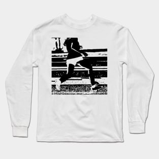 Girl playing soccer Long Sleeve T-Shirt